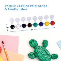 Neliblu included brushes ready for kids watercolor sessions