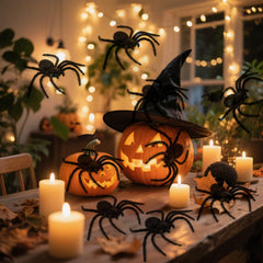 Nelisylux prank spider toy adds playful fright to parties and goody bags.