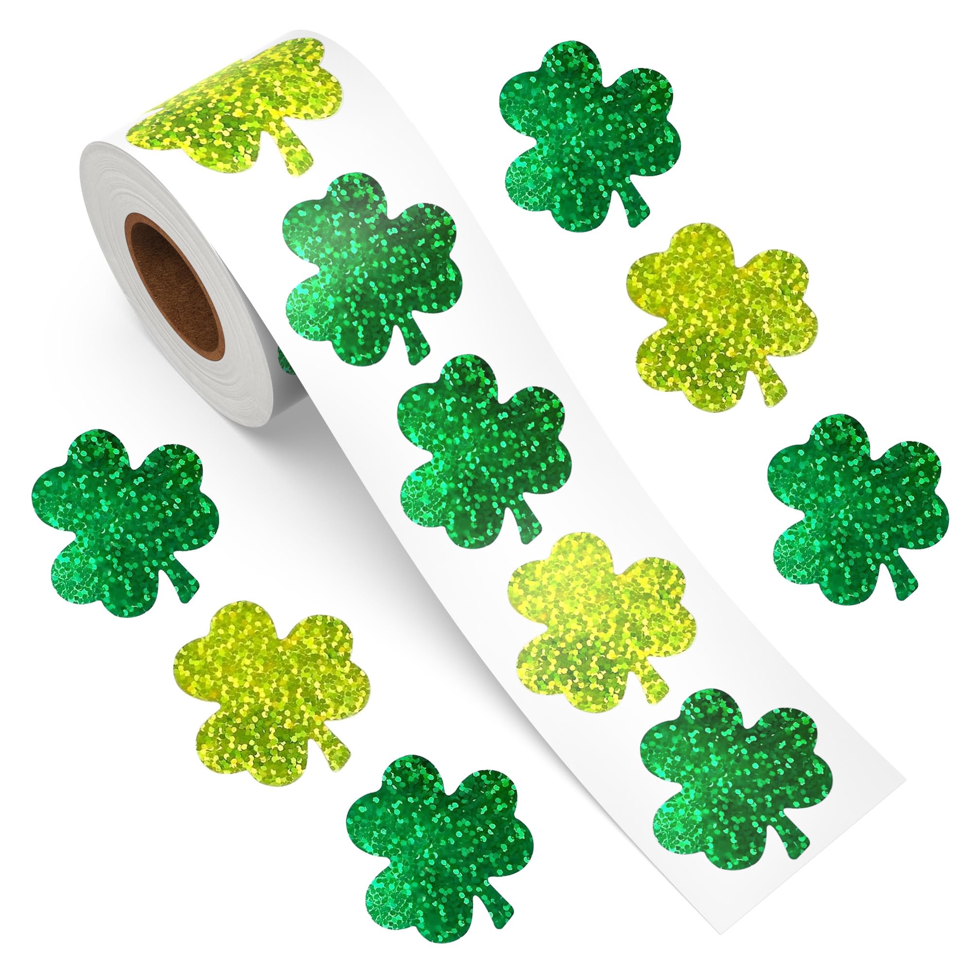 Nelisylux St. Patrick's Day roll of stickers for festive cards and gifts