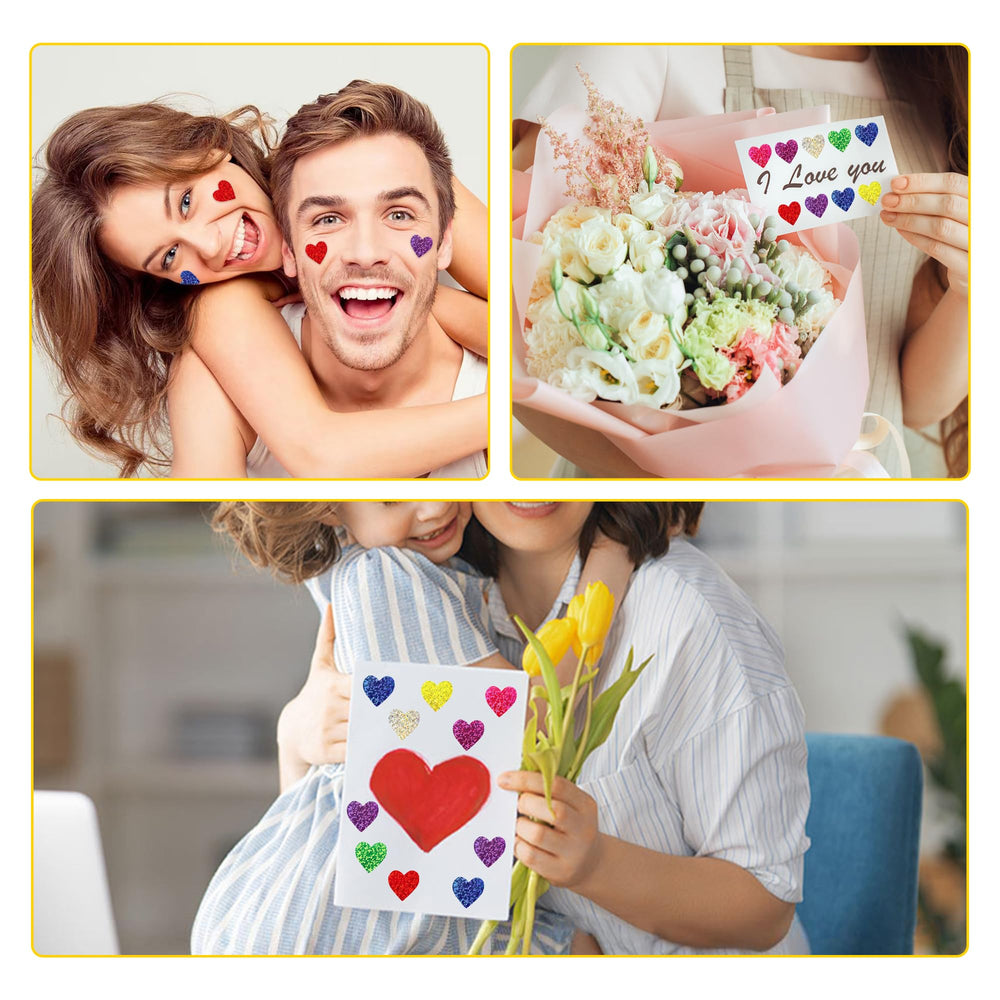Nelisylux heart stickers for wedding invites and wedding favors