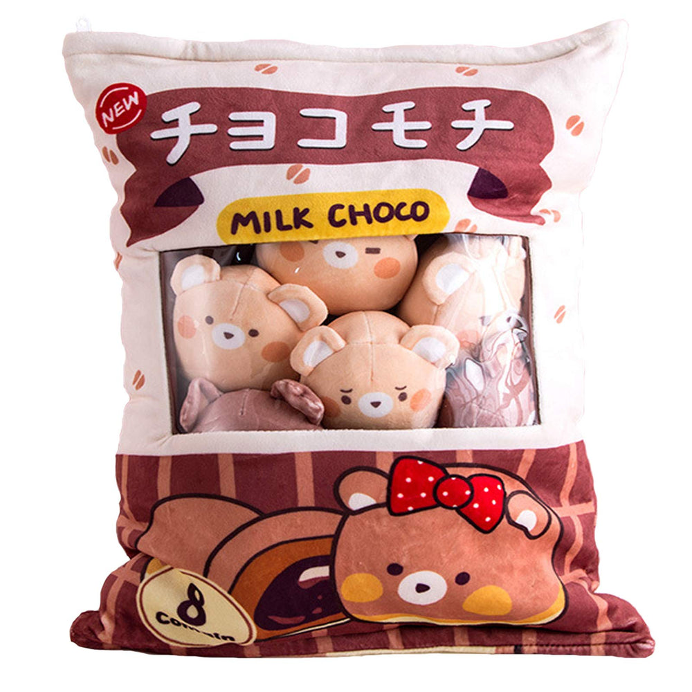 Nenalayo chocolate bear bag plush ready for play and decorative display.
