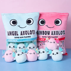 Nenalayo Axolotl gift set presentation in blue packaging