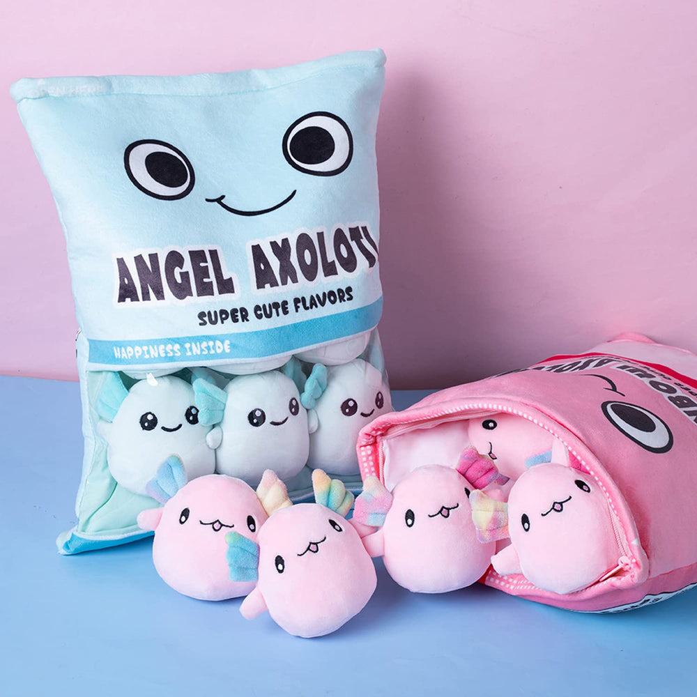 Nenalayo Axolotl room decor vibe with cheerful blue accent