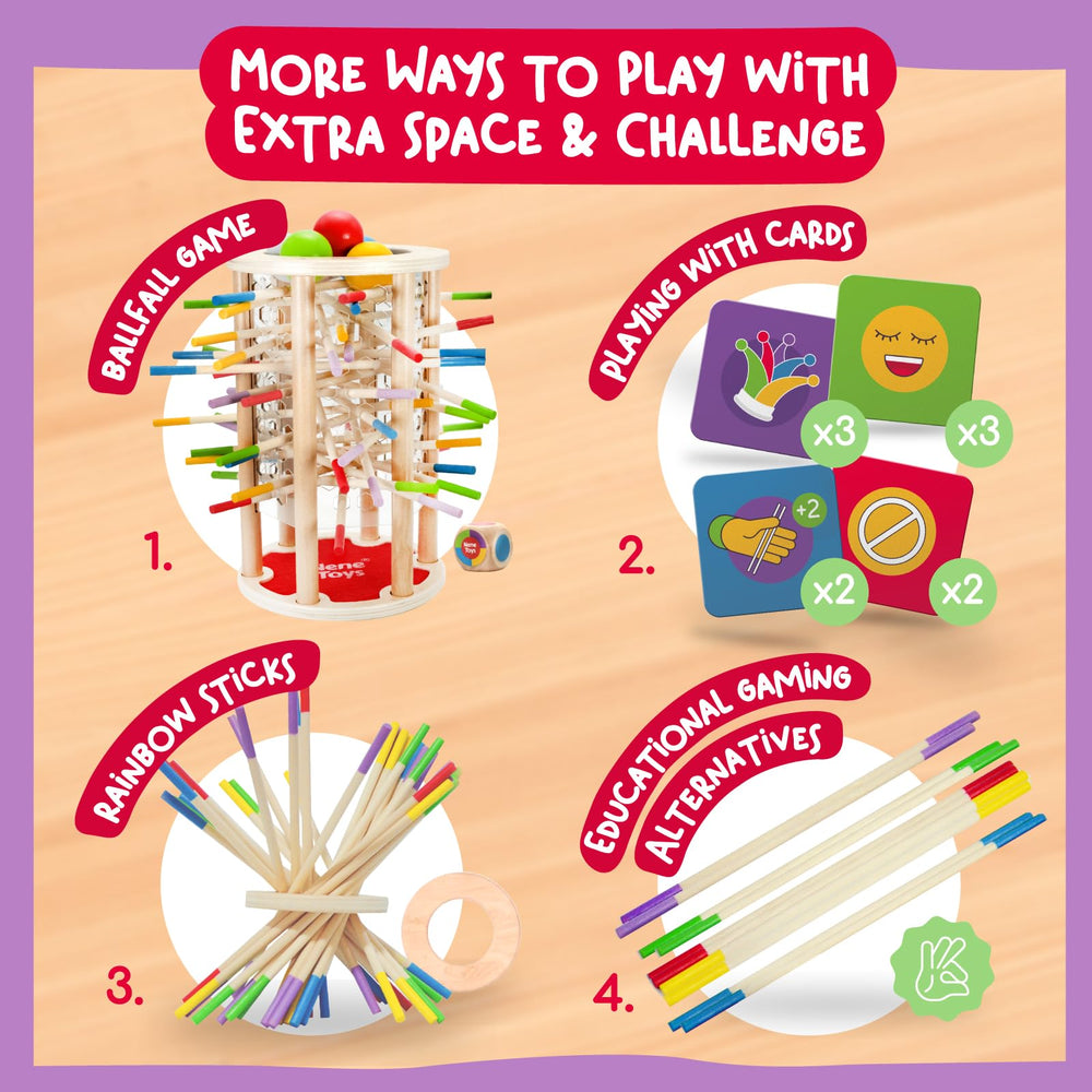 Nene Toys BALLFALL Montessori learning fosters hands-on fine motor practice.