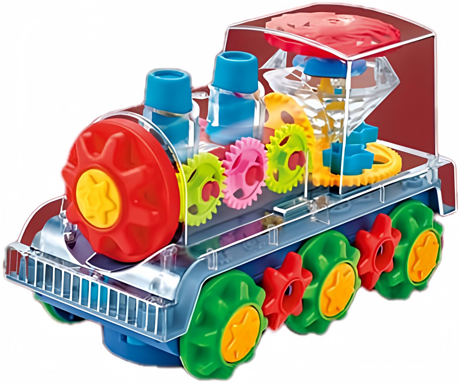 Nenekal gear train toy with moving gears promotes tactile exploration