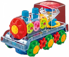 Nenekal gear train toy with moving gears promotes tactile exploration