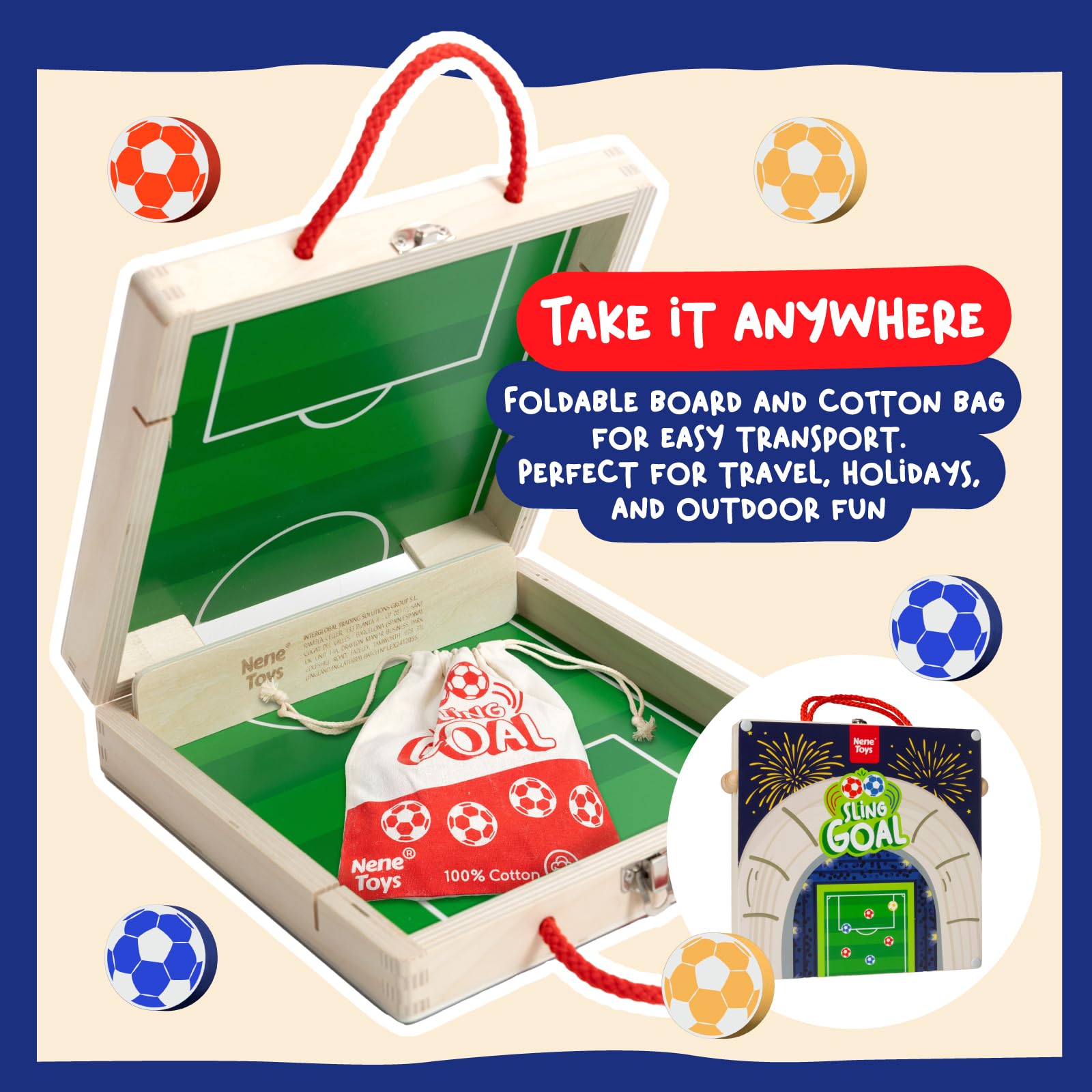 Nene Toys Sling Goal goal gates illustrate sporty setup for kids.