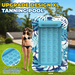 Nenrsl tanning float features internal cooling holes for cooler time on water.