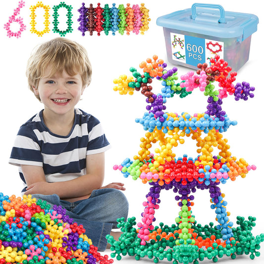 NEOACT 600-piece blocks set for creative construction and STEM-style play.