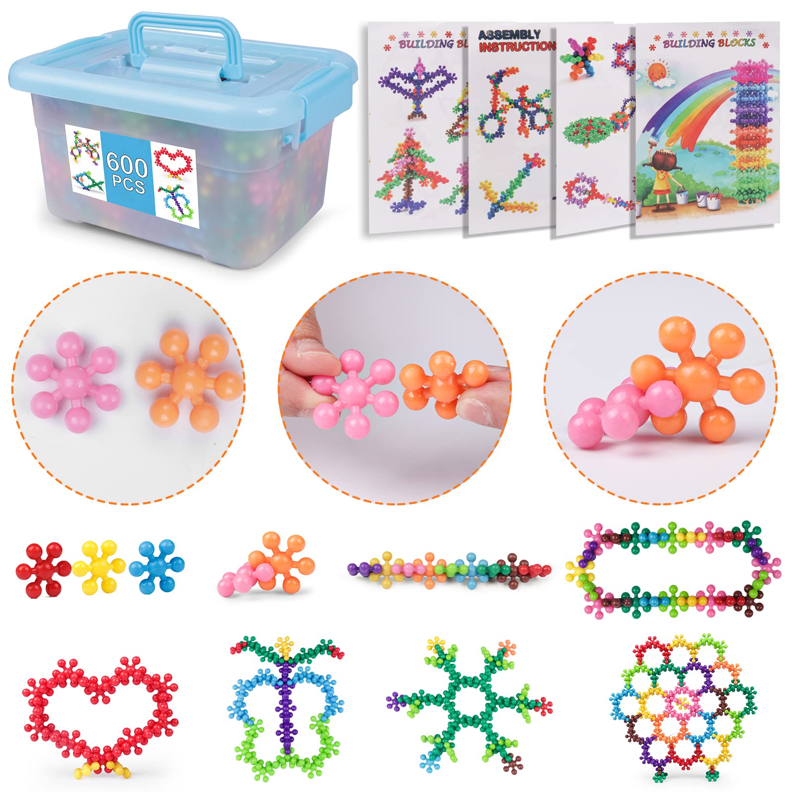 NEOACT storage box keeps blocks organized for mess-free cleanup.