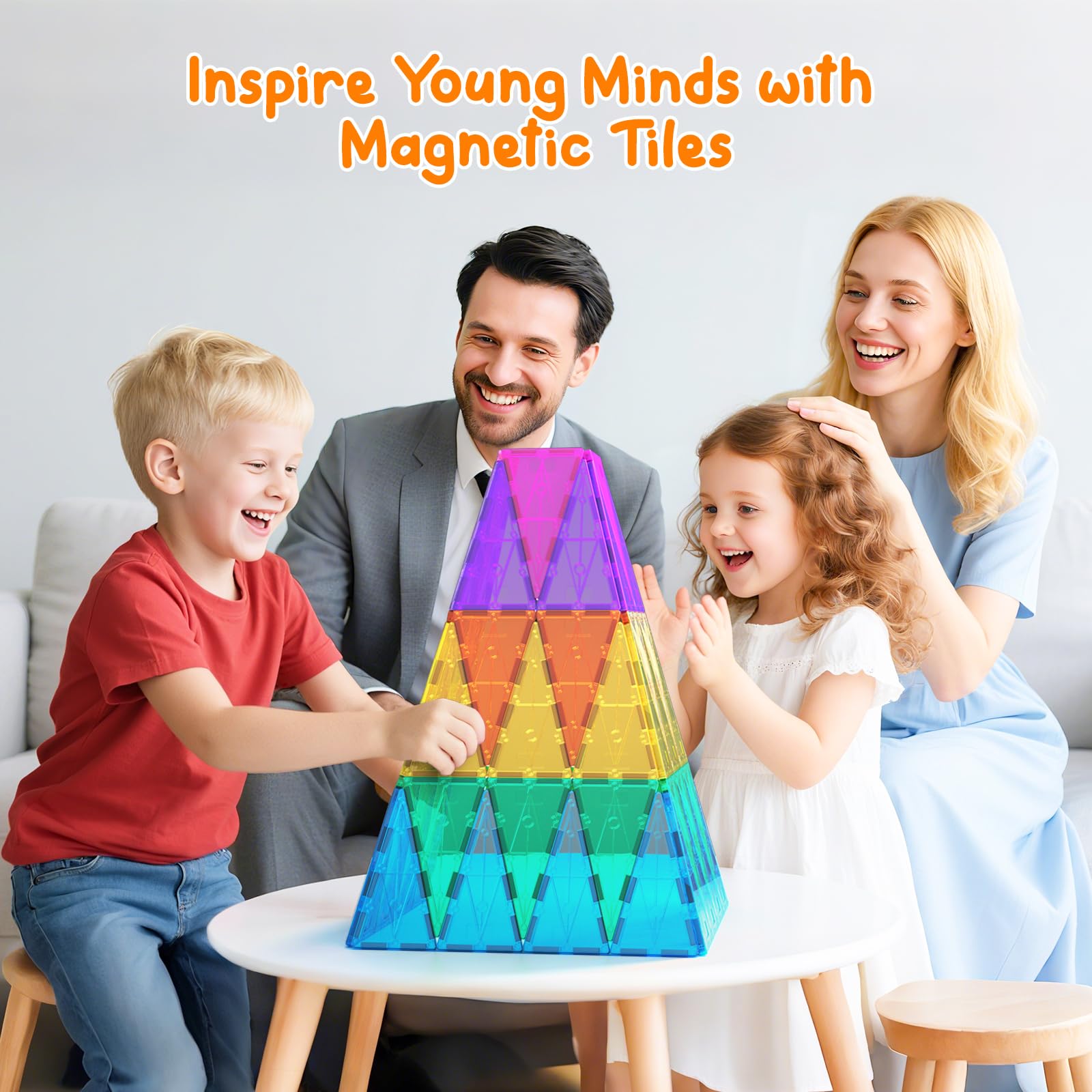 NEOFORMERS isosceles triangle tile expands creative play and motor skills.