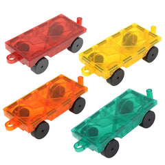 NEOFORMERS magnetic tiles car set front view supports imaginative play and fine motor skills