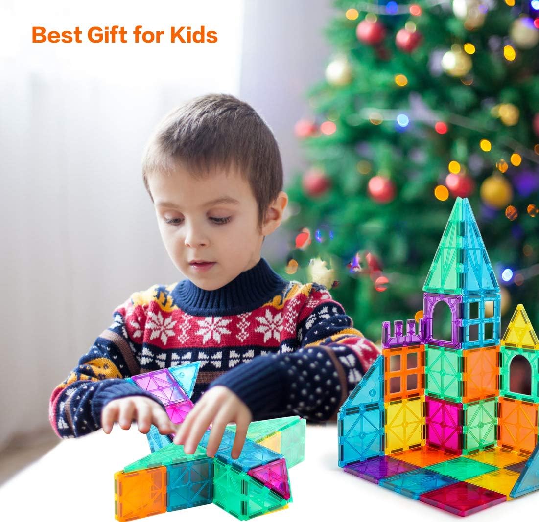 NEOFORMERS car set features extra powerful magnets for creative builds.