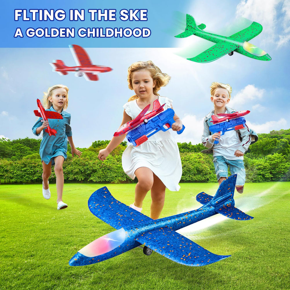 Neoot airplane in rotation mode for spin-flight fun outdoors