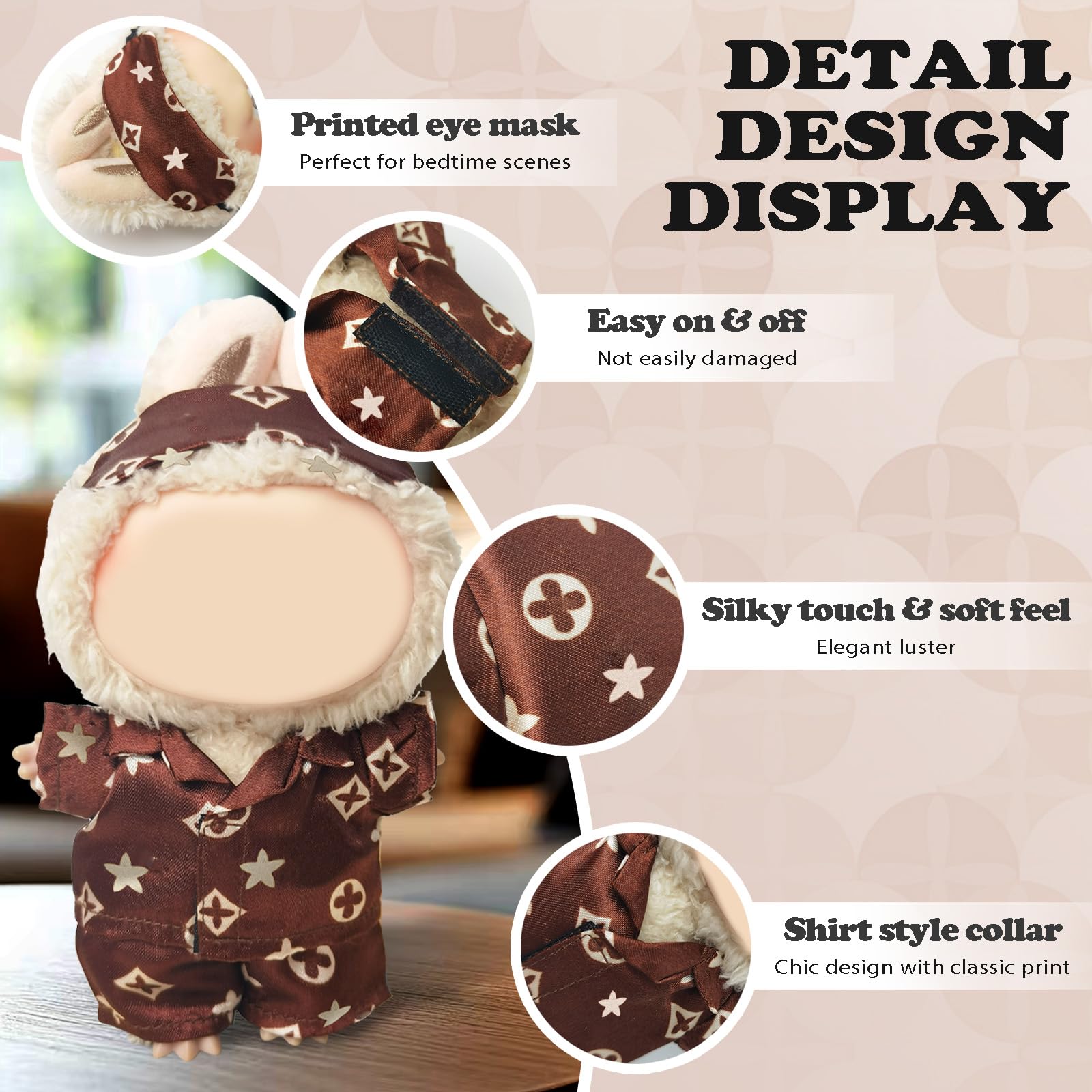 NEOVISTA Cocoa Sleepwear Set flat lay captures coordinated 3-piece ensemble for easy styling ideas.