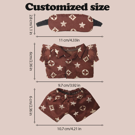 NEOVISTA Cocoa Sleepwear Set pants highlight relaxed fit and easy dressing for quick doll changes.