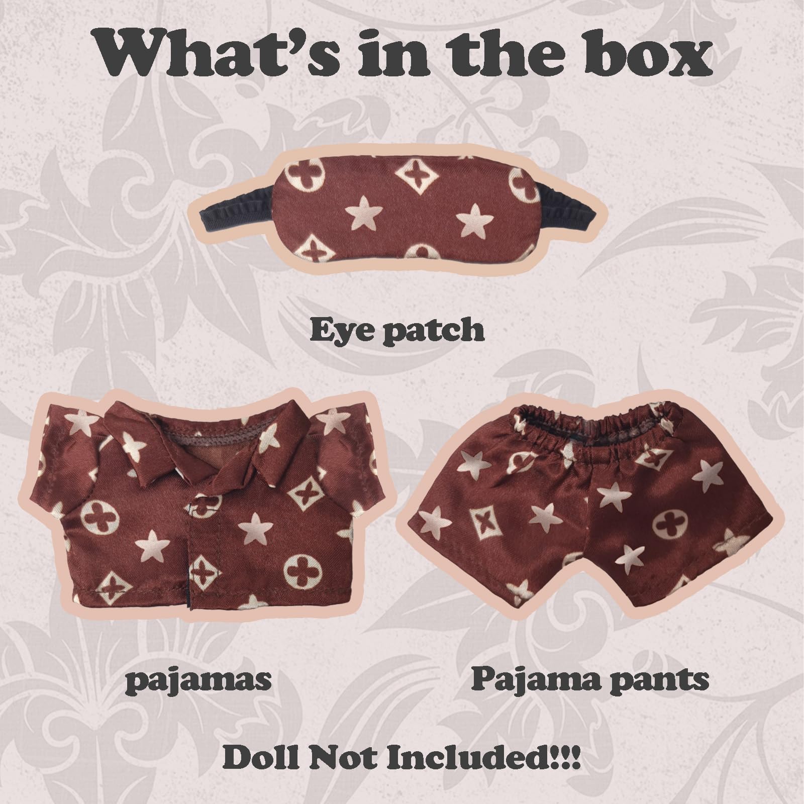 NEOVISTA Cocoa Sleepwear Set sleep mask offers comfortable wear for complete bedtime role-play.