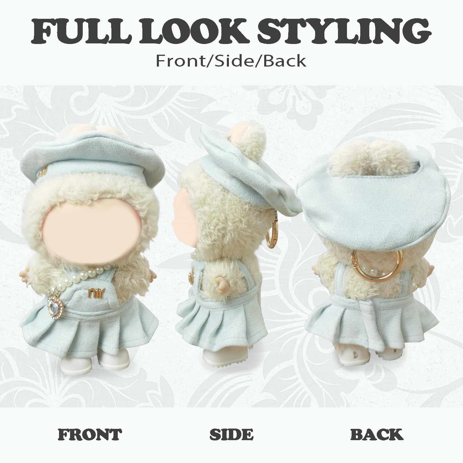 NEOVISTA Paris Mint Frost pearl necklace elevates the scholarly look for a 17cm doll.