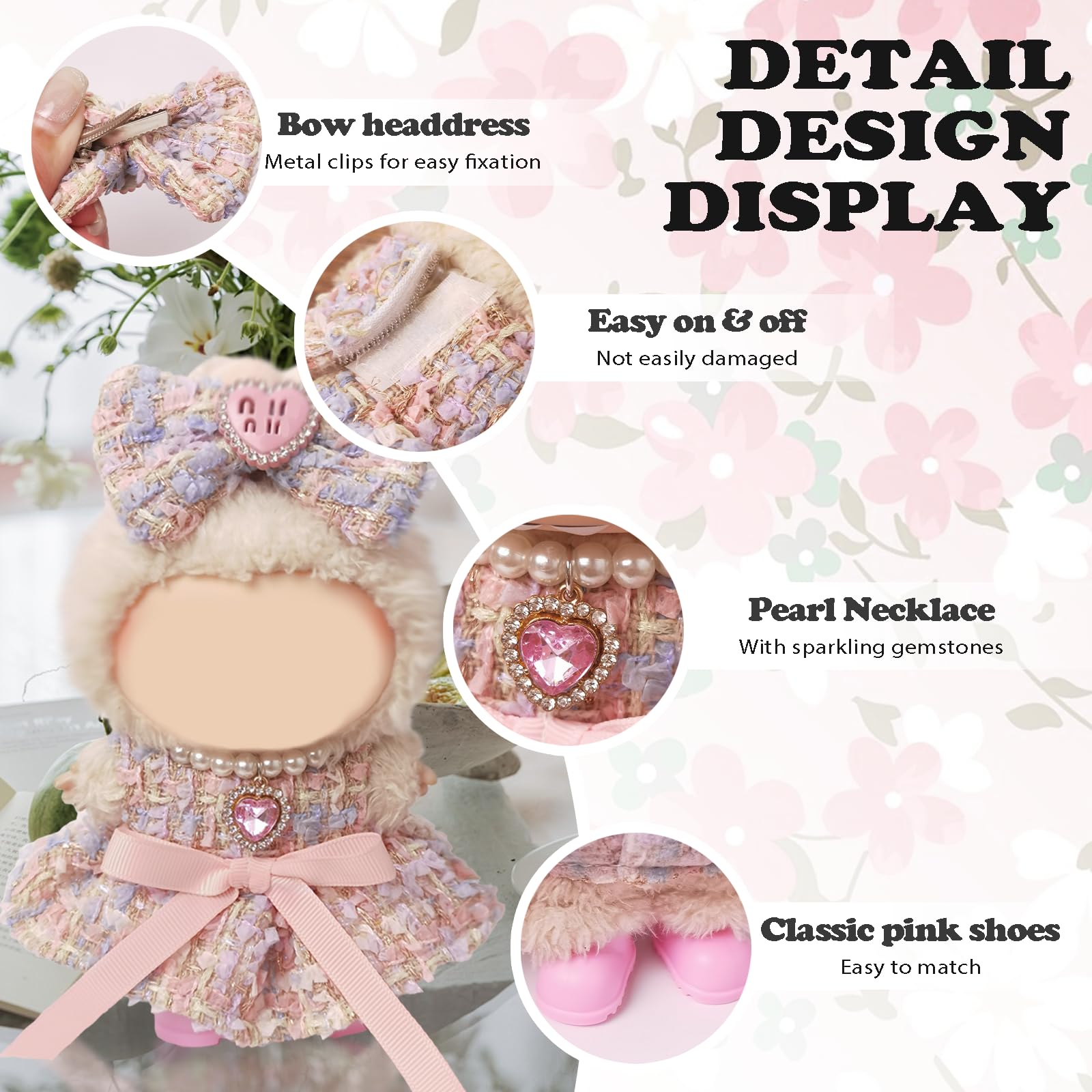 NEOVISTA pink doll shoes complete the look with soft, easy-to-wear comfort