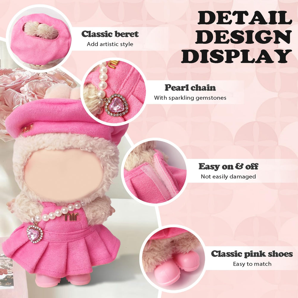 NEOVISTA Rosy Macaron 4-piece couture set supports versatile doll styling