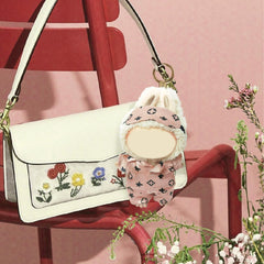 Labubu doll bedtime scene wearing NEOVISTA Rosy Sleepwear for display