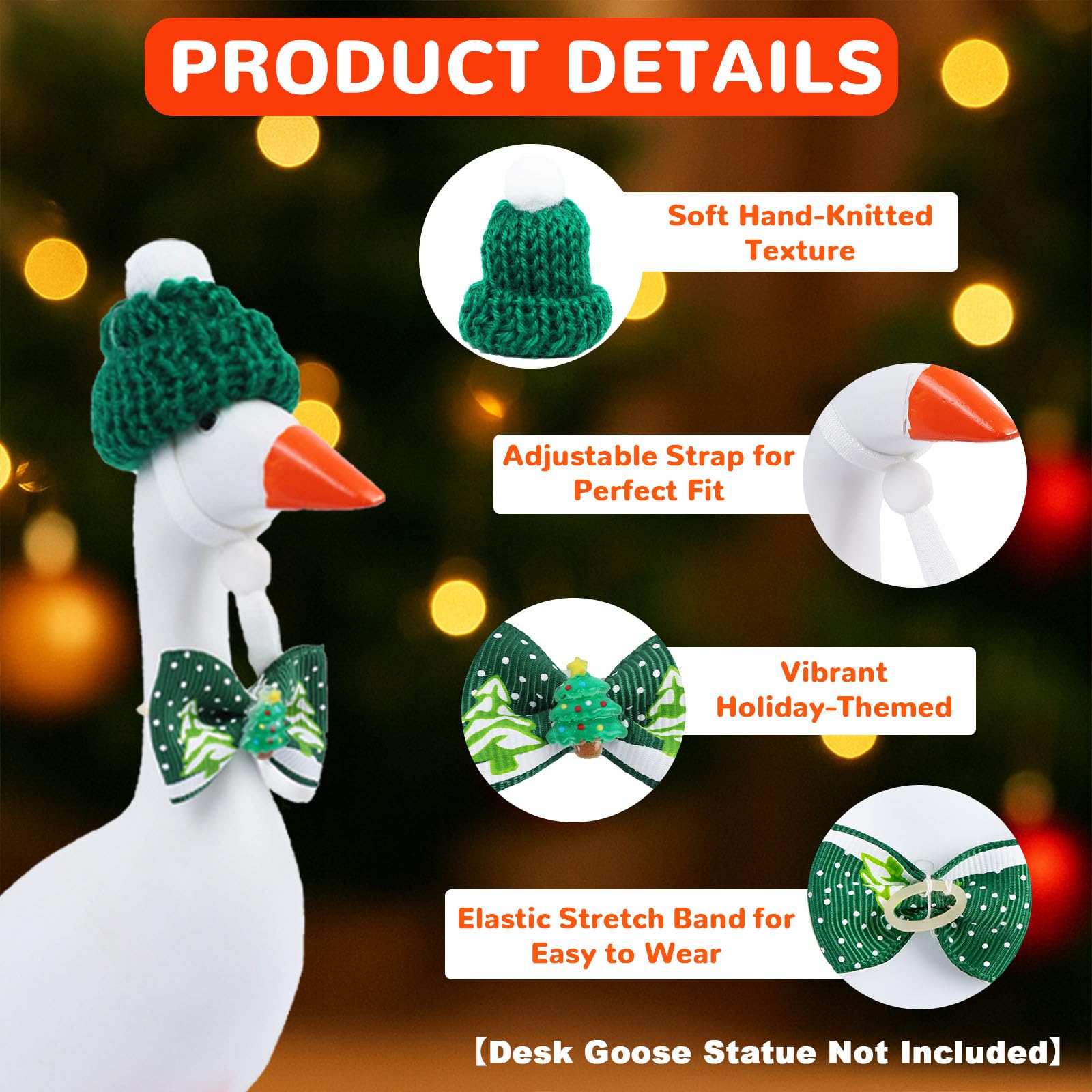 Neowedding bow-tie set adds quick, playful formal touch to your desk goose.