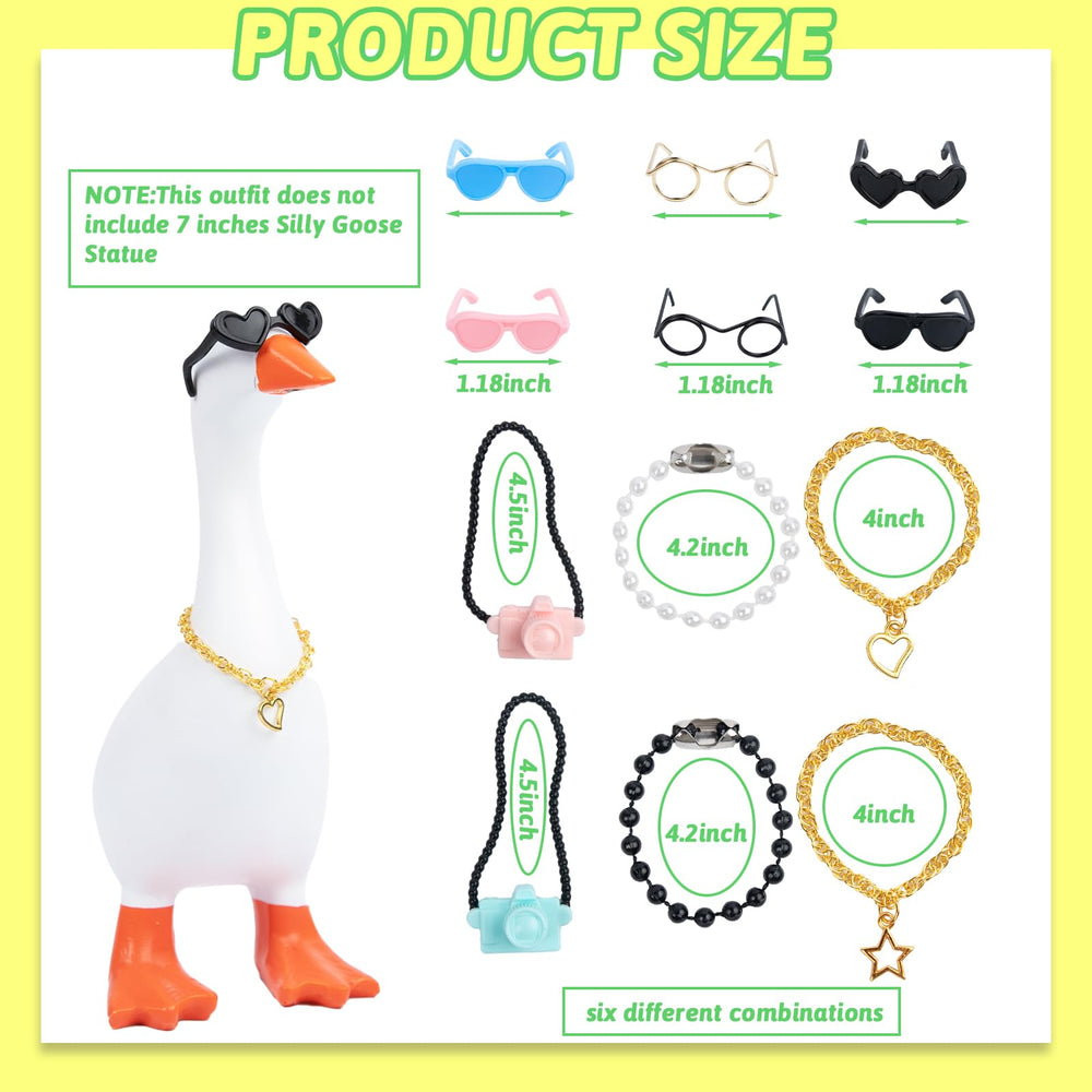 Neowedding camera collar pairs with sunglasses for playful, stylish desk goose look