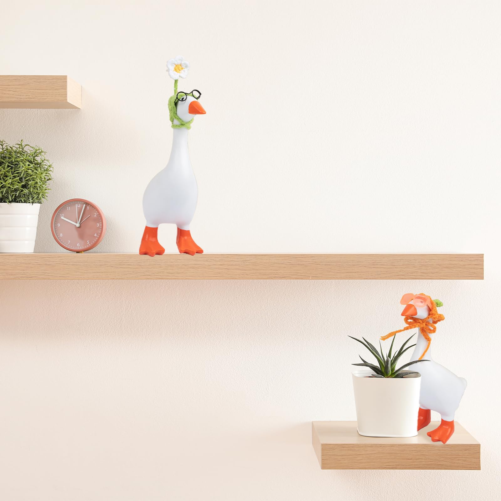 Neowedding desk goose hat carrot adds playful veggie vibe