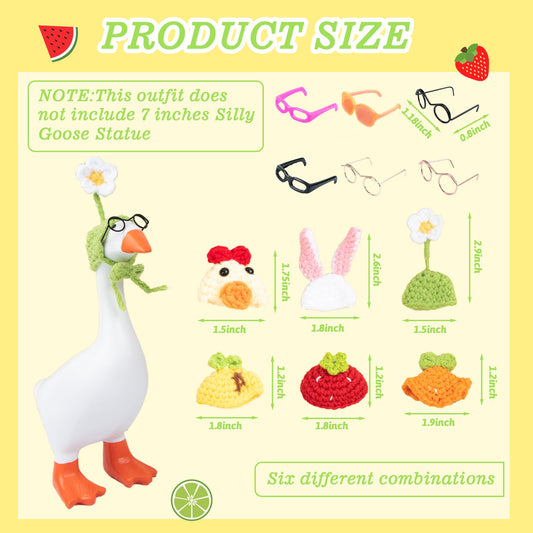 Neowedding desk goose hat flower adds colorful workspace flair