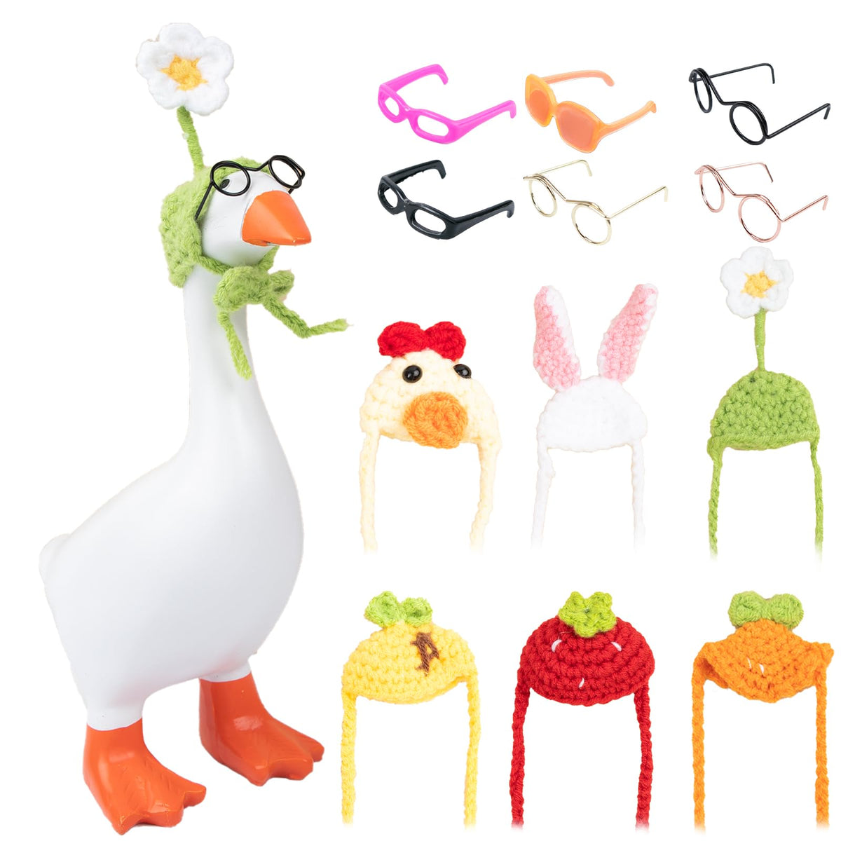 Neowedding desk goose hat pineapple for playful desk decor