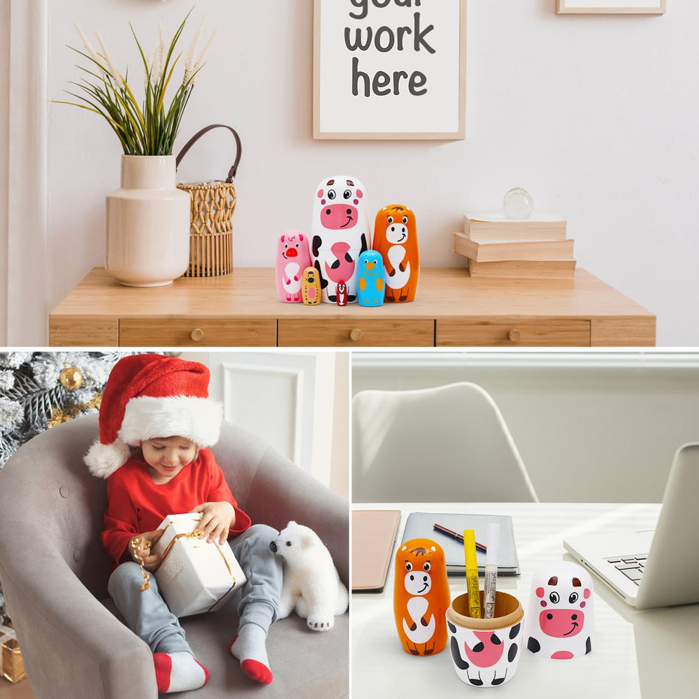 NEPOG six-piece nesting set stores neatly for playful displays.