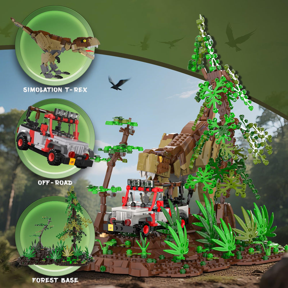 NERCISU jungle terrain pieces creating immersive prehistoric environment