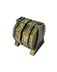 NERD GEAR LifeTrax life counter front view with ancient bronze finish for durable commander play