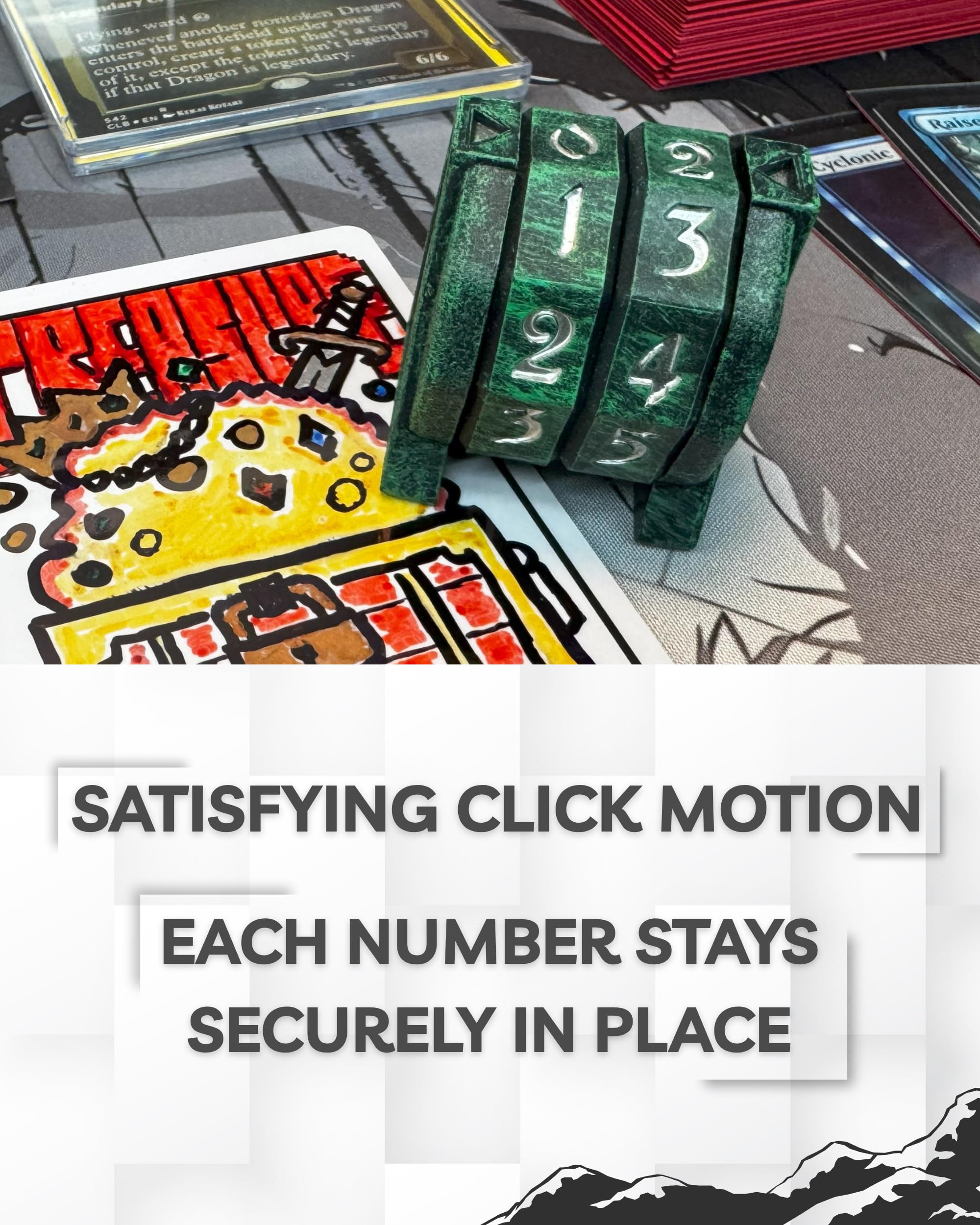 NERD GEAR LifeTrax life counter on Lorcana play area