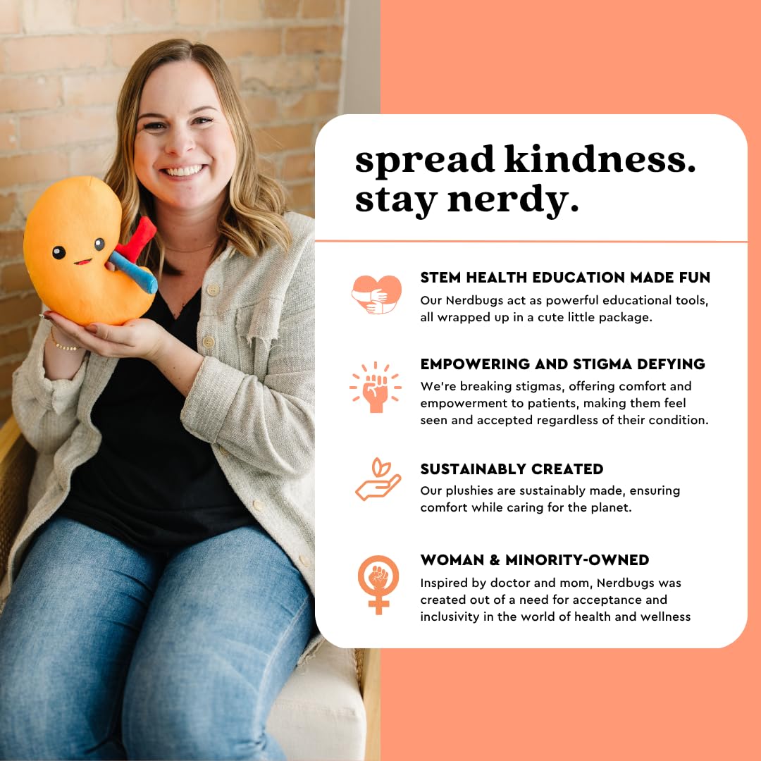 nerdbugs Kidney Plush donor gift conveying gratitude with warmth and humor