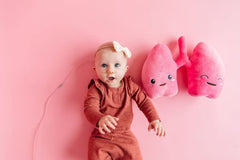 Nerdbugs Lung Plush made with safe materials for all-ages cuddles.