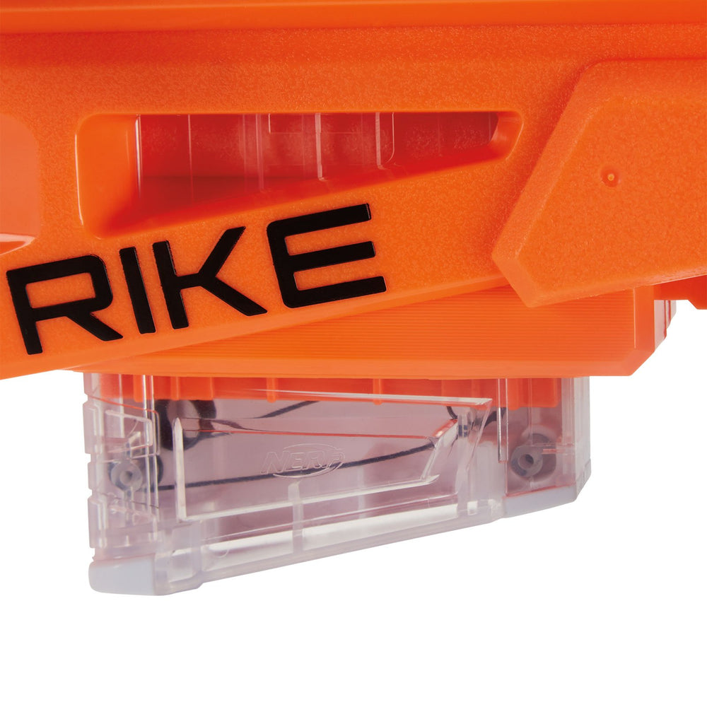 Nerf AccuStrike RaptorStrike two clips enable quick reloads.