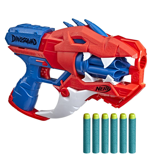 Nerf DinoSquad Raptor-Slash blaster front view for action-packed play