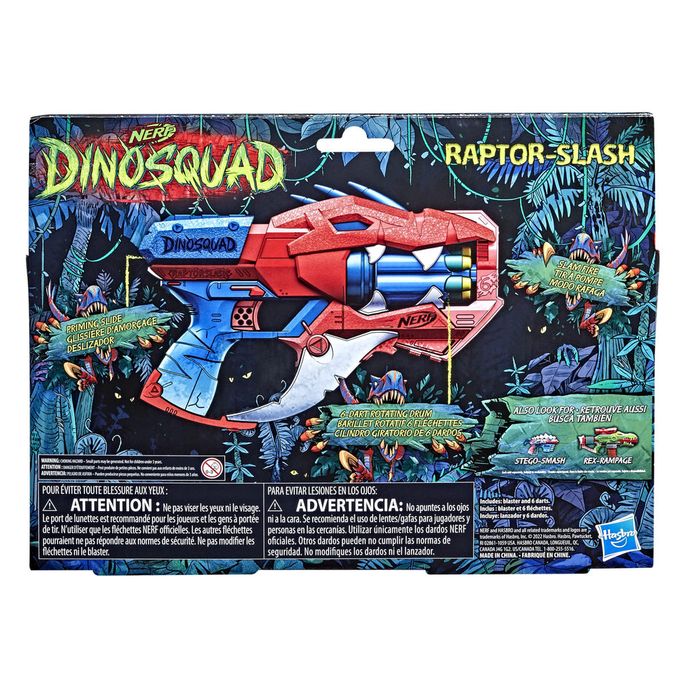 Nerf DinoSquad Raptor-Slash compact blaster for quick ambush battles