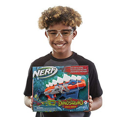 Nerf DinoSquad Stego-Smash blaster gift-pack inspires play for 8+ kids.