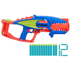 NERF DinoSquad Terrodak front view ready for action-packed backyard battles.