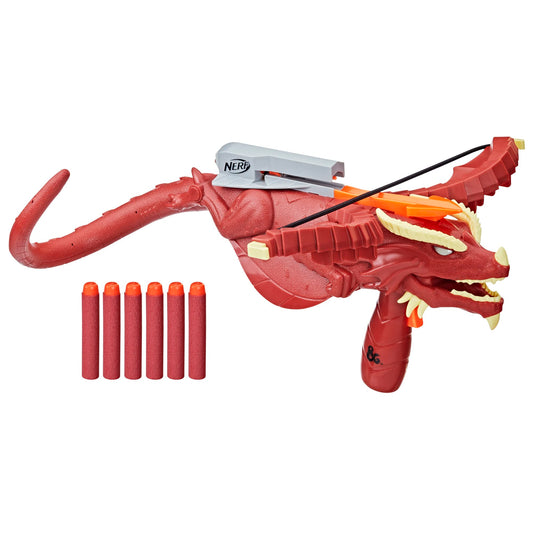Nerf Themberchaud crossbow fires a foam dart for active outdoor play.