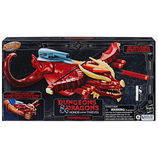 Nerf Themberchaud crossbow with wing storage keeps extra darts within reach.