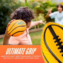 Nerf Durable Indoor-Outdoor Football for year-round play