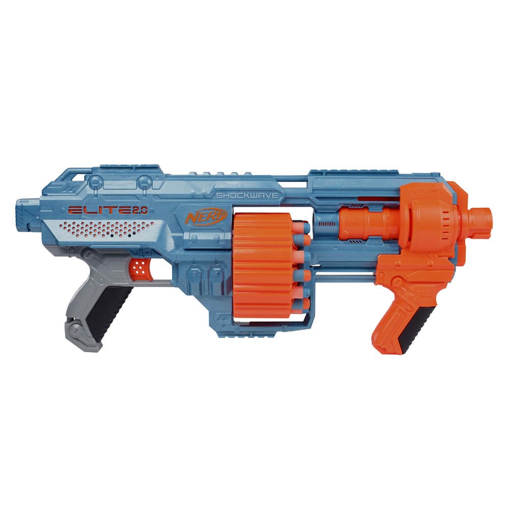 Nerf Elite 2.0 with 30 included darts for immediate action.