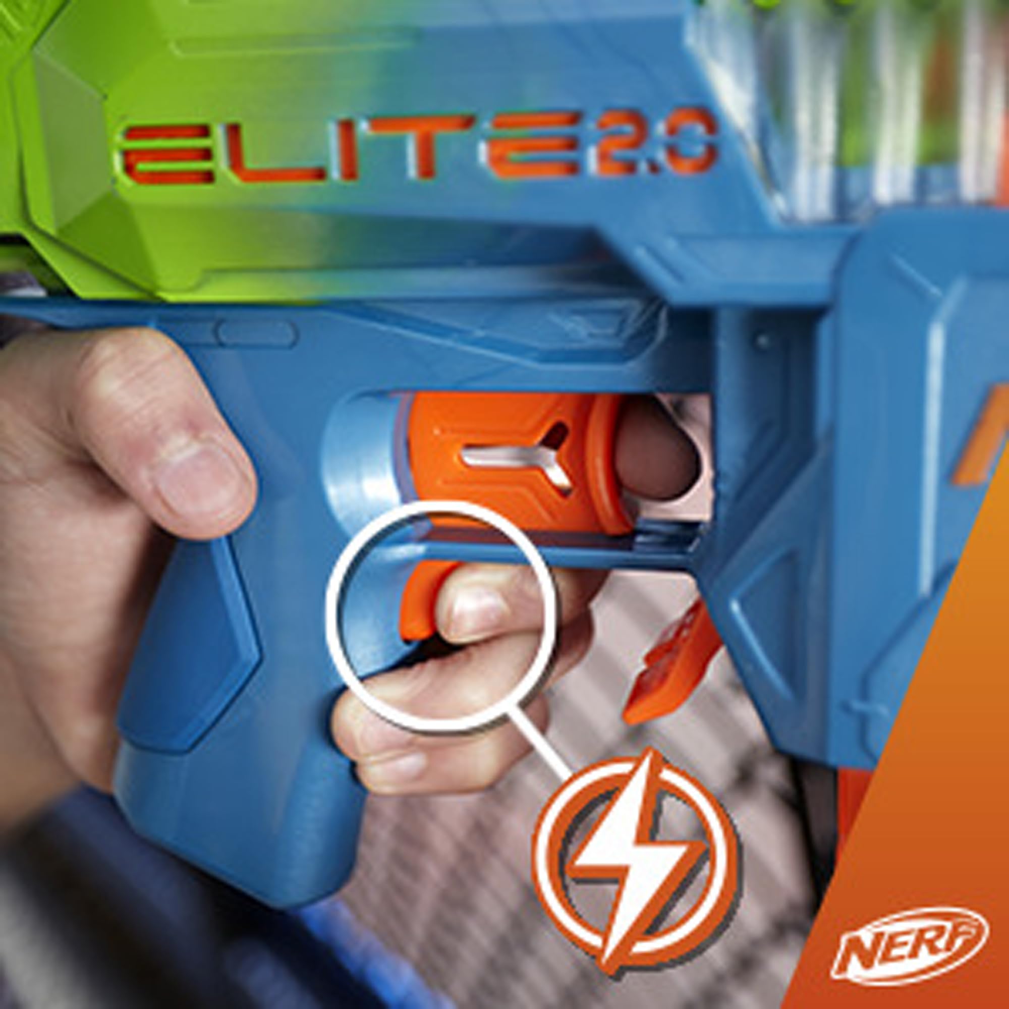 Nerf Elite 2.0 Double Punch includes 50 darts for extended play