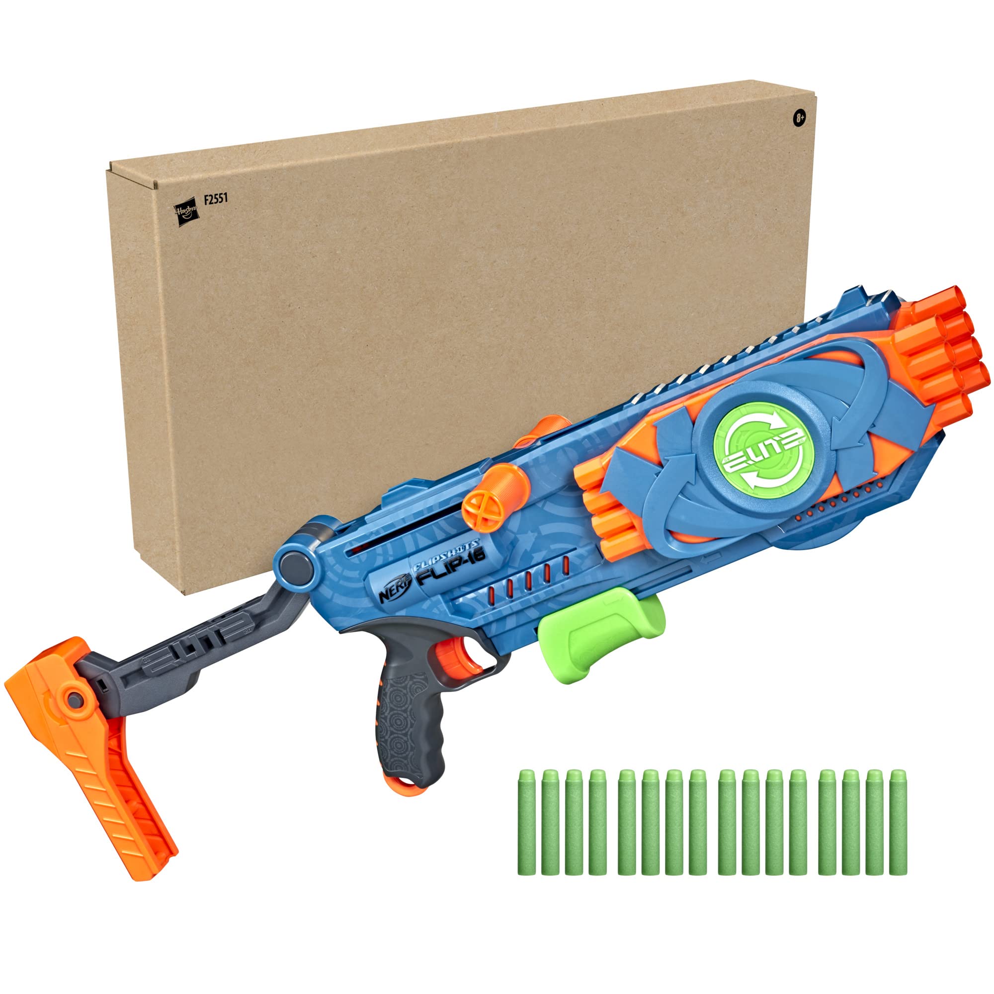 Nerf Elite 2.0 Flipshots flipping mechanism in action during barrel flip