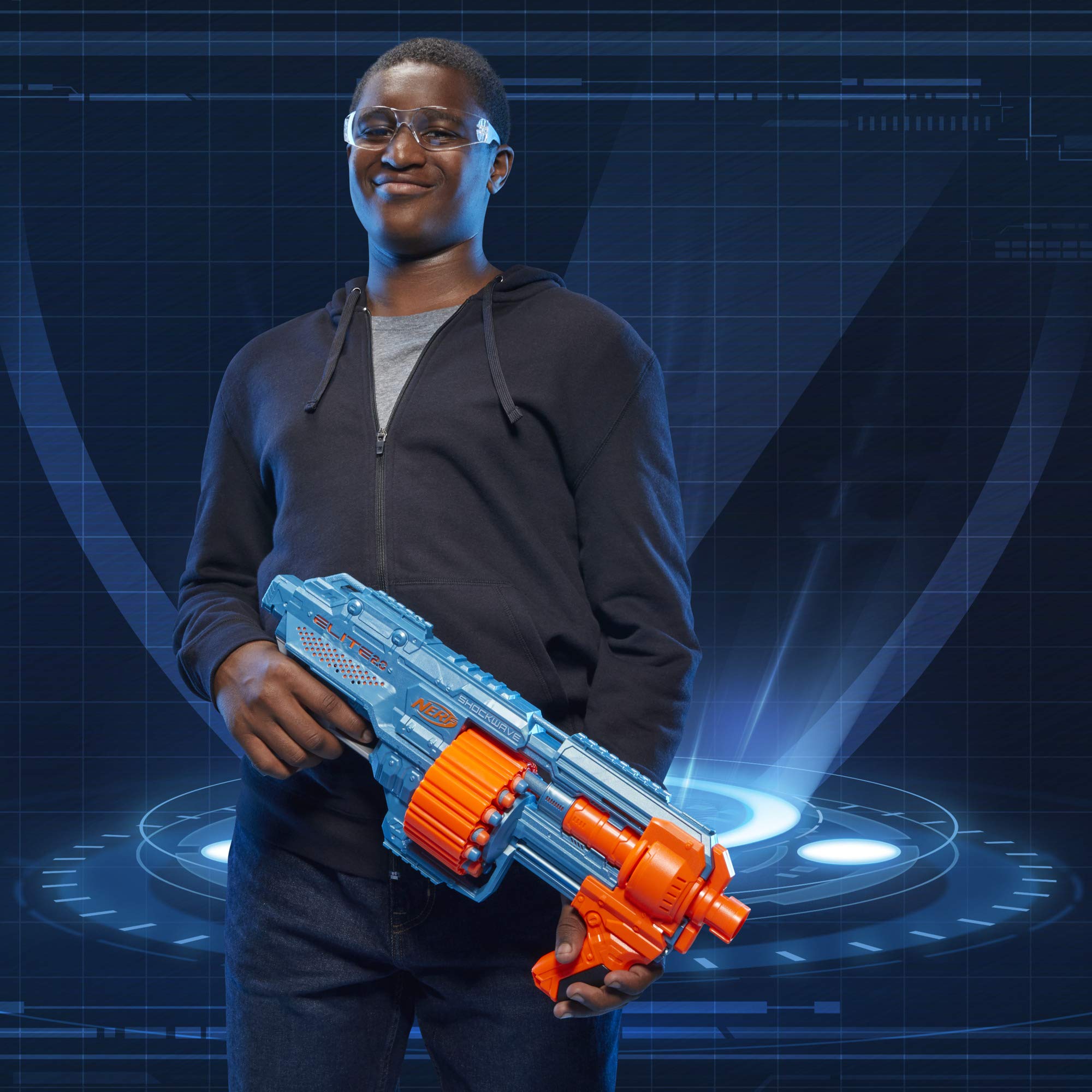 Nerf Elite 2.0 kids enjoying battle games.