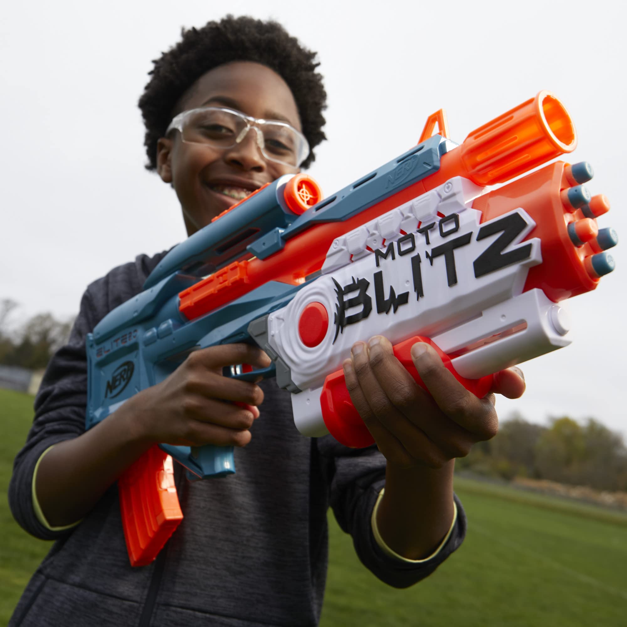 Nerf Elite 2.0 Motoblitz ships in recyclable packaging.
