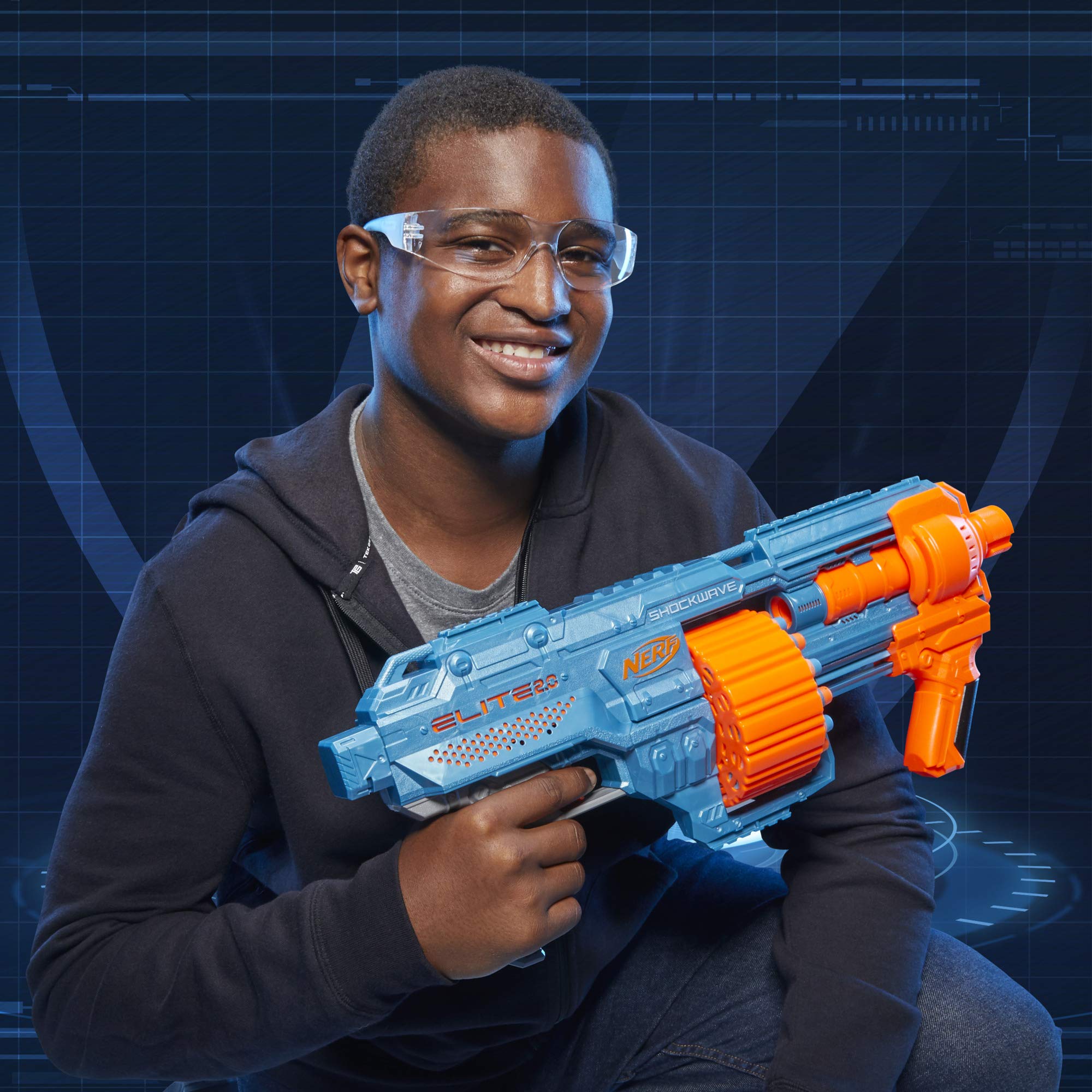 Nerf Elite 2.0 Shockwave ideal for outdoor play.